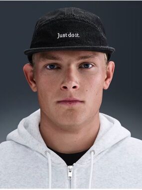 Nike Black Five-Panel 'Just do it.' Cap